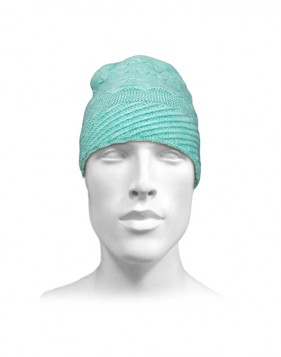 Unisex acrylic  self Designer Cap light green